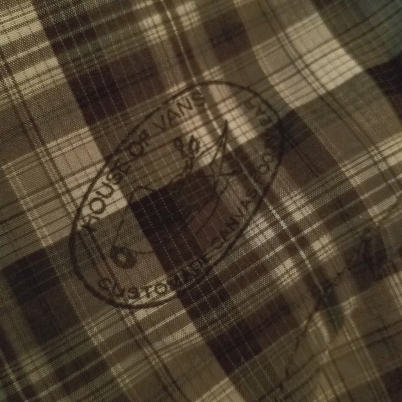 Van's Short Sleeve Plaid Snap Button Down Shirt - Picture 5 of 10